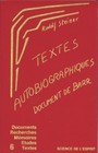 TEXTES AUTOBIOGRAPHIQUES