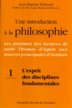 une introduction  la philosophie - les promes des lectures se saint Thomas aux oeuvres principales d'Aristote