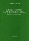 L'TRE HUMAIN DANS L'ORDRE SOCIAL, Individu et communaut